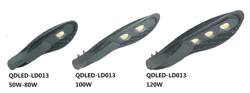 QDLED-LD013係列新款壓鑄鋁網球拍集成LED路燈實物拍照